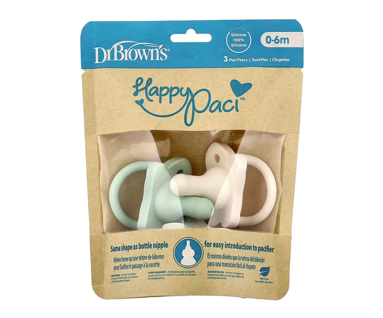 Dr browns happypaci silikon emzik 0-6 ay