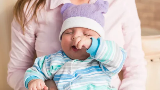 Postnasal drip in infants